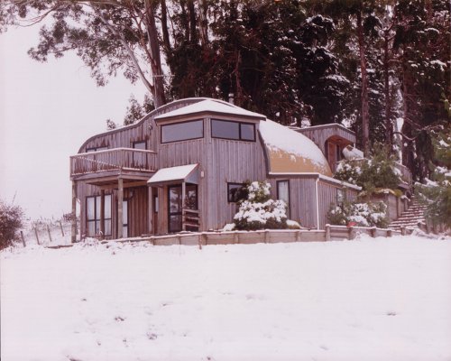 Lodge in the snow